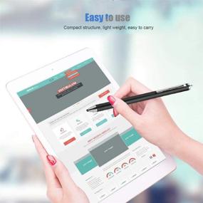 img 3 attached to 🖊️ fo sa Soft Head Stylus Pen: Versatile Cloth Head Lightweight Touch Screen Stylus for Smartphones/Tablets - Black