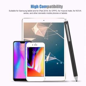 img 1 attached to 🖊️ fo sa Soft Head Stylus Pen: Versatile Cloth Head Lightweight Touch Screen Stylus for Smartphones/Tablets - Black