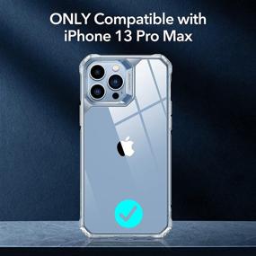 img 3 attached to 📱 ESR Air Armor Case for iPhone 13 Pro Max: Military-Grade Drop Protection, Shock-Absorbing Corners, Yellowing-Resistant, Scratch Resistant, Clear