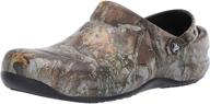 crocs bistro realtree khaki black: comfortable and stylish footwear for work and play logo