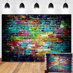 img 4 attached to 📷 Colorful Brick Wall Photography Backdrop Vinyl Graffiti Backdrops - 9x6FT - Ideal for Adults & Children Portrait Photo Background Studio Props Booth, Birthday Party Decor Supplies, Photoshoots - 2.7x1.8m