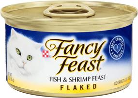 img 1 attached to Fancy Feast Flaked Fish & Shrimp Feast Cat Food - 3 oz, 12 Cans: Premium Delicacy for Your Feline Companion