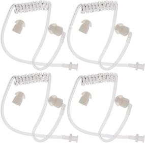 img 4 attached to AOER Twist On Replacement Acoustic Tube For Two Way Radio Headset Earpiece Earphone (Pack Of 4)