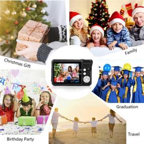 img 2 attached to 📸 Fun and easy-to-use HD Mini Digital Cameras for Kids - Perfect Birthday or Xmas Gifts!