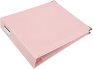 📔 мы r memory keepers классический кожаный альбом с 3 кольцами, розовый - размер 12x12 дюймов для долговечных воспоминаний логотип