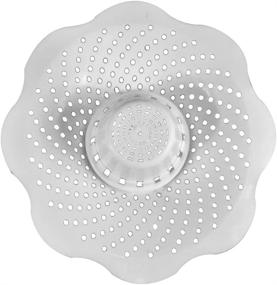 img 2 attached to 🛁 Danco, Inc. 10876 Tub Protector Hair Catcher Strainer &amp; Drain Snake Replacement, Pack of 3 - White (3 Count)