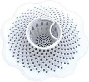 img 1 attached to 🛁 Danco, Inc. 10876 Tub Protector Hair Catcher Strainer &amp; Drain Snake Replacement, Pack of 3 - White (3 Count)