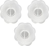 🛁 danco, inc. 10876 tub protector hair catcher strainer &amp; drain snake replacement, pack of 3 - white (3 count) logo