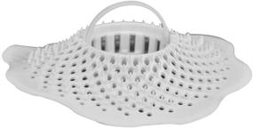 img 3 attached to 🛁 Danco, Inc. 10876 Tub Protector Hair Catcher Strainer &amp; Drain Snake Replacement, Pack of 3 - White (3 Count)