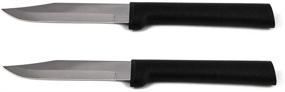 img 1 attached to 🔪 Top-Rated Rada Cutlery Regular Paring Knife: Pack of 2 with Sleek Black Handle - A Must-Have Kitchen Essential!