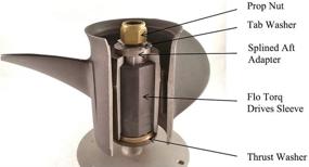 img 2 attached to 🚀 WEHOPE 835257Q1 Quicksilver Flo Torq II Hub Kit Replacement: Mercury 135-300 HP, Alpha Bravo One Drives