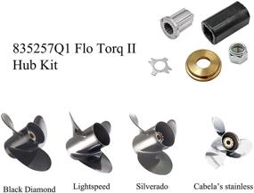 img 1 attached to 🚀 WEHOPE 835257Q1 Quicksilver Flo Torq II Hub Kit Replacement: Mercury 135-300 HP, Alpha Bravo One Drives