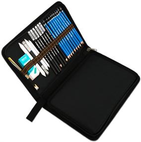 img 3 attached to 🖌️ Color You 3-Layer Colored Pencil Case Holder with Zipper for Artists - Holds 72 Pencils/Suitable for Watercolor Pens, Crayons, and Color Gel Pens (Pencils NOT Included)