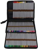 🖌️ color you 3-layer colored pencil case holder with zipper for artists - holds 72 pencils/suitable for watercolor pens, crayons, and color gel pens (pencils not included) logo