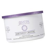 💎 satin smooth amethyst crystal hair removal wax - luxury at 14oz. logo