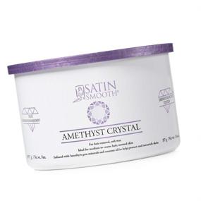 img 4 attached to 💎 Satin Smooth Amethyst Crystal Hair Removal Wax - Luxury at 14oz.