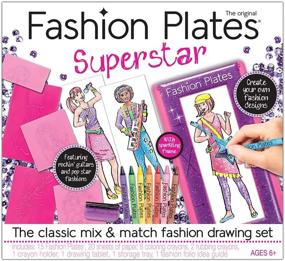 img 4 attached to Unleash Your Inner Artist with Kahootz Fashion Plates Drawing Set