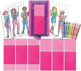 img 3 attached to Unleash Your Inner Artist with Kahootz Fashion Plates Drawing Set