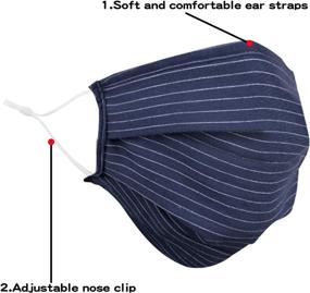 img 2 attached to Reusable Washable Designer Breathable Adjustable
