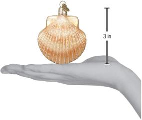 img 1 attached to 🐚 Exquisite Old World Christmas Beach Glass Blown Ornaments - Captivating Clam Shell Collection for Your Christmas Tree