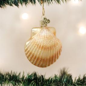 img 3 attached to 🐚 Exquisite Old World Christmas Beach Glass Blown Ornaments - Captivating Clam Shell Collection for Your Christmas Tree