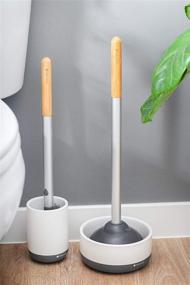 img 3 attached to Full Circle Royal Plunge: Bamboo Handled White Plunger - Effective and Stylish