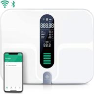📊 enhanced etekcity body weight scale: wifi, bluetooth connectivity, rechargeable, precise body fat, bmi & 12 data points, with ito conductive glass & extra-large platform logo