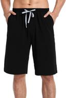 🩳 effortless style and comfort: colorfulleaf men's cotton lightweight shorts with pockets for sleep & lounge logo