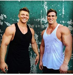 img 3 attached to JINIDU Men's Sleeveless Bodybuilding Training Apparel for Workouts