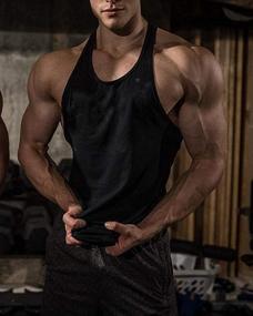 img 2 attached to JINIDU Men's Sleeveless Bodybuilding Training Apparel for Workouts