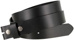 img 3 attached to 👔 Refined Leather Cowhide Belt Blank Strap: A Classy Addition to Men's Accessories