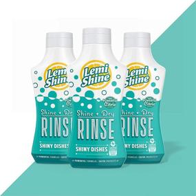 img 4 attached to 🍋 Lemi Shine - Natural Dishwasher Rinse Aid and Hard Water Stain Remover Combo, 8.45 oz - Pack of 3 Bundles