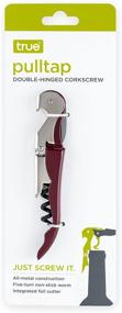 img 2 attached to 🍷 True Fabrication Pulltap's Double-Hinged Corkscrew: Top-Notch Wine Opener in Burgundy