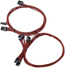 img 1 attached to 💡 EVGA Red GS/PS Power Supply Cable Set, Individually Sleeved (850/1050/1000 Watt), 100-CR-1050-B9