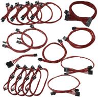 💡 evga red gs/ps power supply cable set, individually sleeved (850/1050/1000 watt), 100-cr-1050-b9 logo