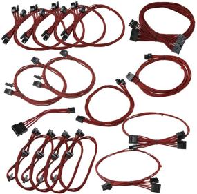 img 4 attached to 💡 EVGA Red GS/PS Power Supply Cable Set, Individually Sleeved (850/1050/1000 Watt), 100-CR-1050-B9