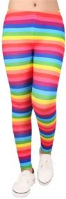 img 4 attached to 👖 Trendy & Comfortable: HDE Cute Girl’s Leggings with Unique Print Designs – Full Ankle Length Comfy Tights for Every Style