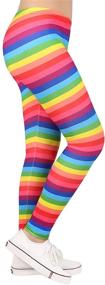 img 2 attached to 👖 Trendy & Comfortable: HDE Cute Girl’s Leggings with Unique Print Designs – Full Ankle Length Comfy Tights for Every Style