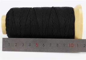 img 1 attached to 🔗 High-Quality 328 Feet Twisted Nylon Line Twine String Cord: Ideal for Gardening, Marking, DIY Projects, Crafting, and Masonry (Black, 1.5mm-328 feet)