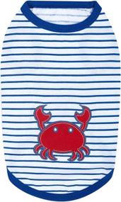 img 2 attached to 🐶 Blueberry Pet Soft & Comfy Sea Lover Shirt - Cotton T-Shirt for Dogs or Kids with 9 Patterns