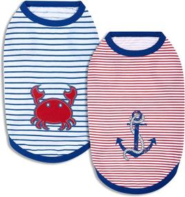 img 3 attached to 🐶 Blueberry Pet Soft & Comfy Sea Lover Shirt - Cotton T-Shirt for Dogs or Kids with 9 Patterns