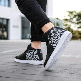 img 1 attached to 🎨 Graffiti-inspired Stylish Outdoor Walking Sneakers: Elevate your Street Style!