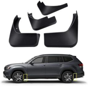 img 2 attached to Protect Your VW Atlas with TOPGRIL's Mud Flaps Kit - Front and Rear Mud Splash Guard Set for 2018-2020 Volkswagen Atlas