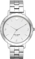 ⌚ стильные и вечные: женские часы kate spade new york morningside с корпусом из нержавеющей стали и кружевным верхом, кварцевые логотип