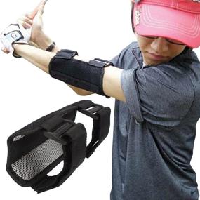 img 4 attached to 🏌️ Andux Golf Swing Training Elbow Brace Corrector Support Arc ZJ-01 for Improved Golfing Techniques