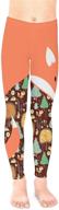 🍅 girls' clothing: pattycandy tomato orange winter leggings - enhanced for seo logo