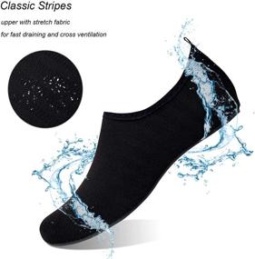 img 3 attached to 🏖️ Translucent Aqua Socks for Women and Men: Quick-Dry Water Shoes Ideal for Beach, Swim, Surf, Yoga, and Exercise