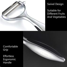 img 1 attached to Premium Swivel Vegetable Y Peeler Kitchen