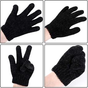 img 1 attached to Cooraby Chenille Cashmere Stretchy Knitted Boys' Accessories: Ultimate Cold Weather Gear