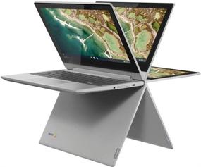 img 2 attached to 🔥 Lenovo Chromebook Flex 11-дюймовый 2-в-1 ноутбук-трансформер с сенсорным экраном HD, процессором MediaTek MT8173C Quad-Core, 4 ГБ LPDDR3, 32 ГБ eMMC, веб-камерой, Chrome OS с легендарными аксессуарами
